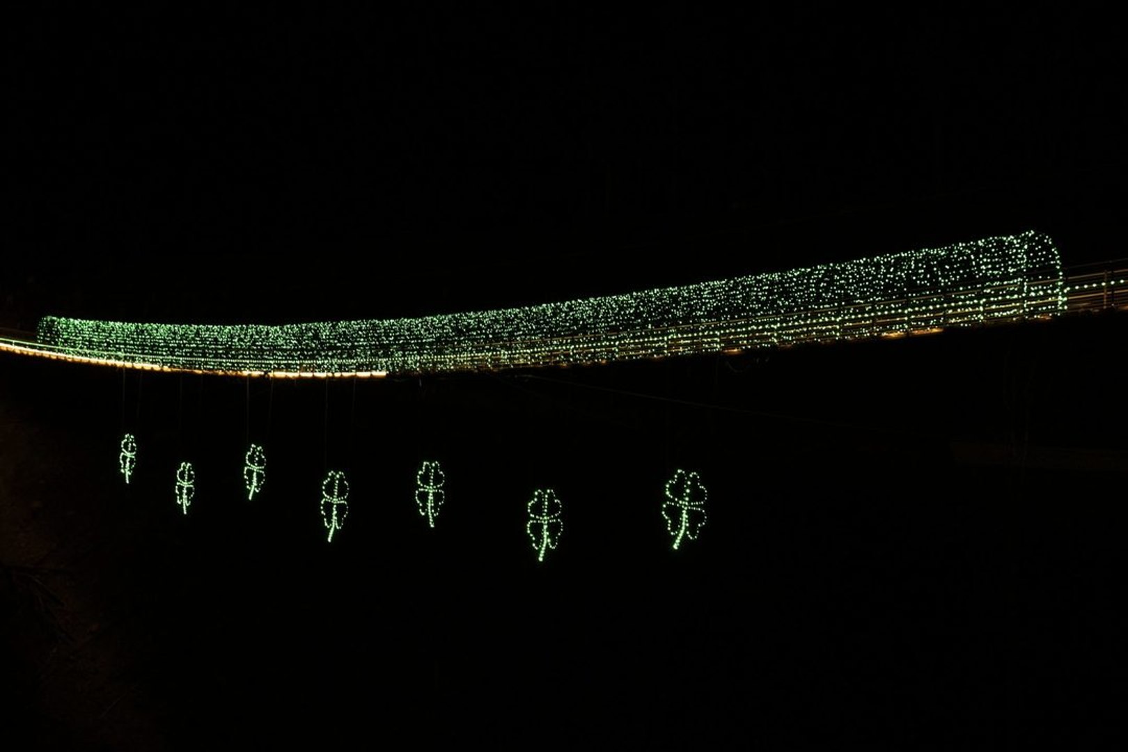 ⁣Gatlinburg SkyBridge Going Green and Gold for St. Patrick's Day