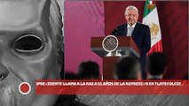 ¡Presidente AMLO llama a la paz a 51 años de los hechos en Tlatelolco!