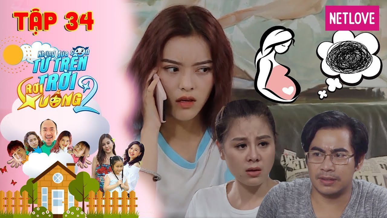 Những Đứa Con Từ Trên Trời Rơi Xuống | Phần 2 - Tập 34: Gina M bị nghi có bầu khiến ba mẹ lo sốt vó