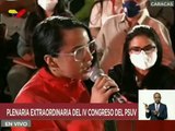 Lectura de las conclusiones de la Plenaria Extraordinaria del IV Congreso del PSUV