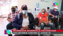 Nicaragua continúa con la vacunación voluntaria contra el Covid-19 en el Hospital Militar