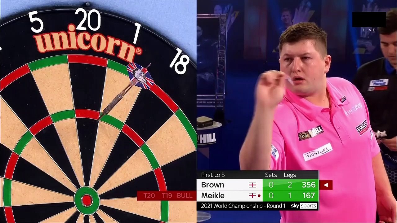 Brown vs Meikle R1 World Darts Championship 2021