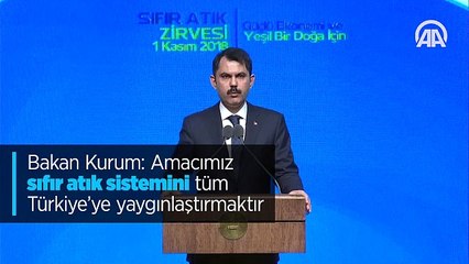 'Amacımız sıfır atık sistemini tüm Türkiye'ye yaygınlaştırmak'