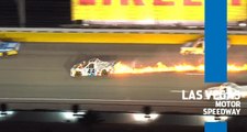 Hard hit ends in flames for Conor Daly at Las Vegas