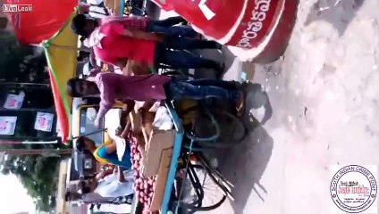 Uyanık pazarcı öyle bir hile yaptı ki!