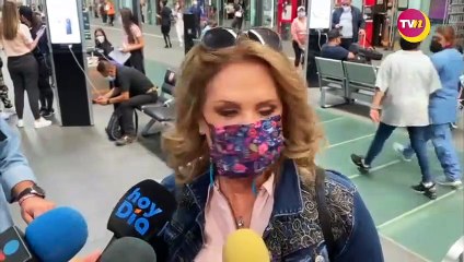 Erika Buenfil reacciona al noviazgo de su hijo