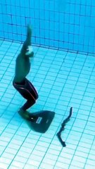 Video: World’s highest jump out of water wearing a monofin