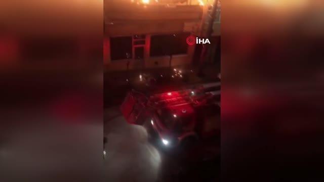 Piknik tüpü patladı, depo alev alev yandı