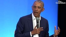 Obama on masculinity- 'You don't need eight women around you twerking'