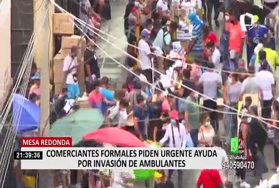Mesa Redonda: comerciantes formales denuncian competencia desleal por parte de ambulantes