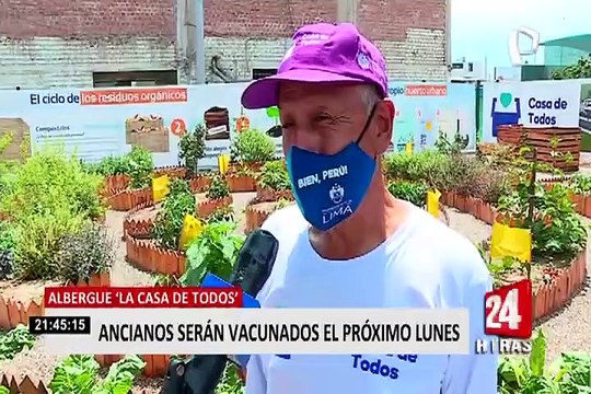 Adultos mayores de la Casa de Todos también serán vacunados contra la COVID-19