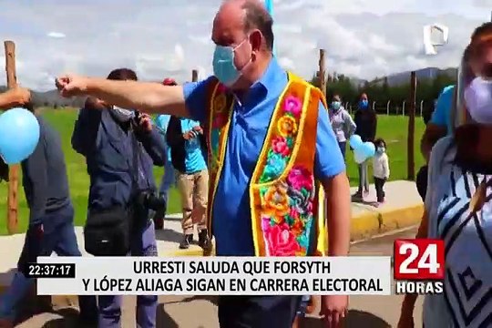 Urresti saludó que Forsyth y López Aliaga sigan en carrera electoral