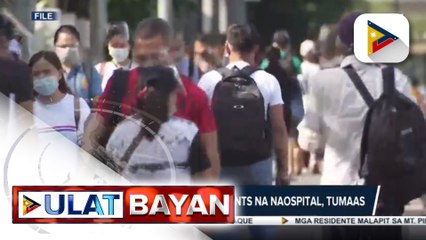 DOH: Bilang ng COVID-19 patients na naospital, tumaas