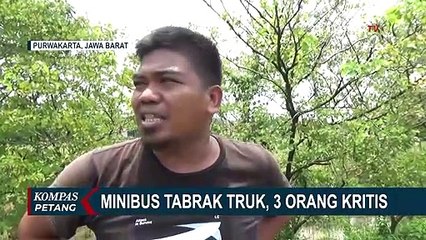 Tabrak Truk di Tol Purbaleunyi, 3 Penumpang Minibus Kritis!