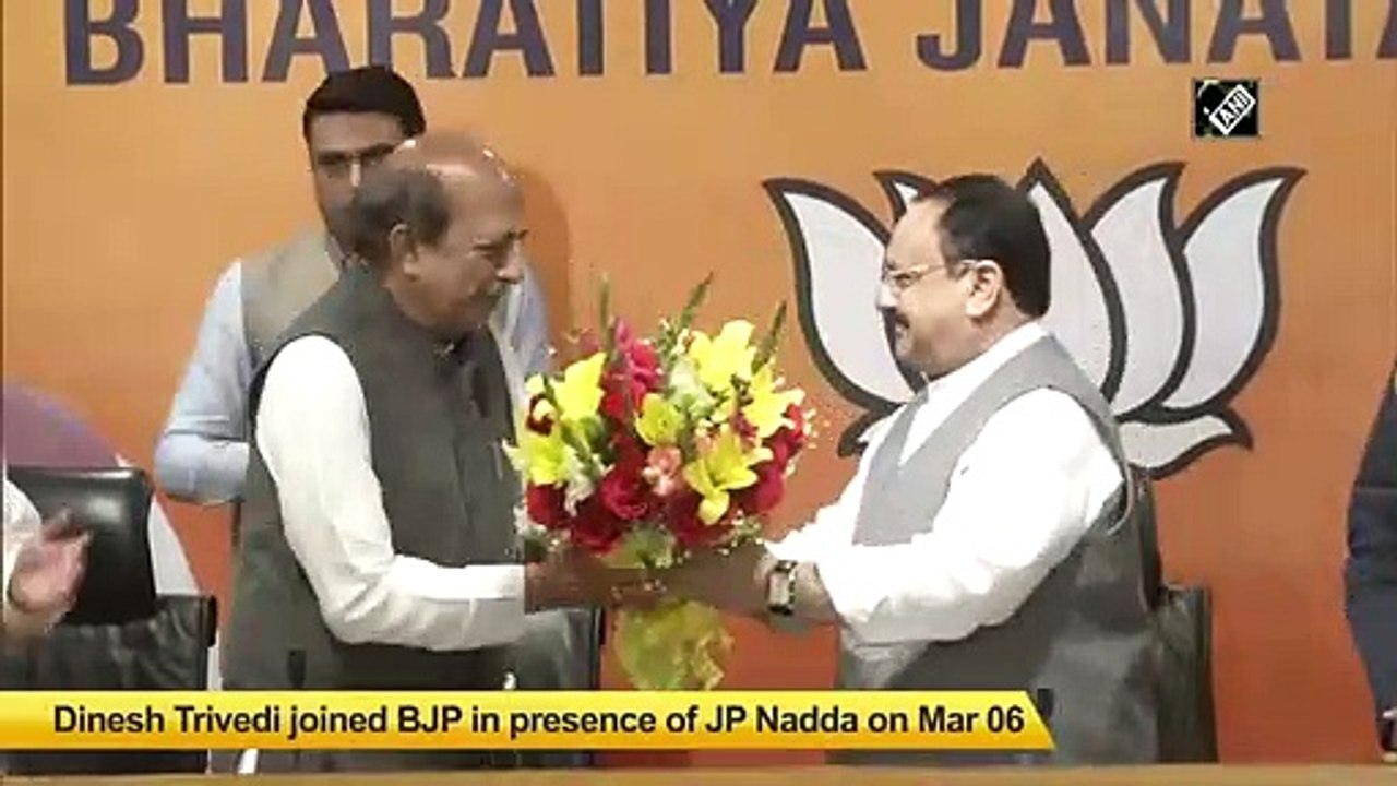 दिनेश त्रिवेदी टीएमसी छोड़ भाजपा में शामिल