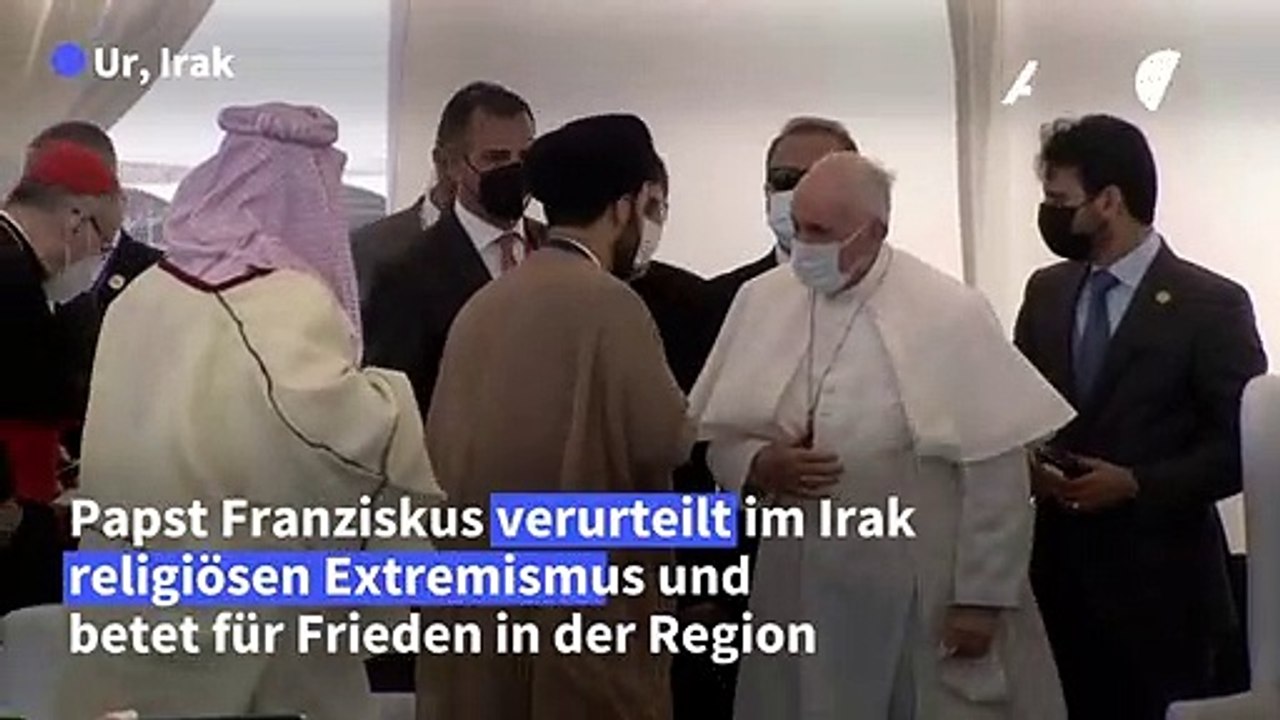 Papst verurteilt im Irak religiösen Extremismus