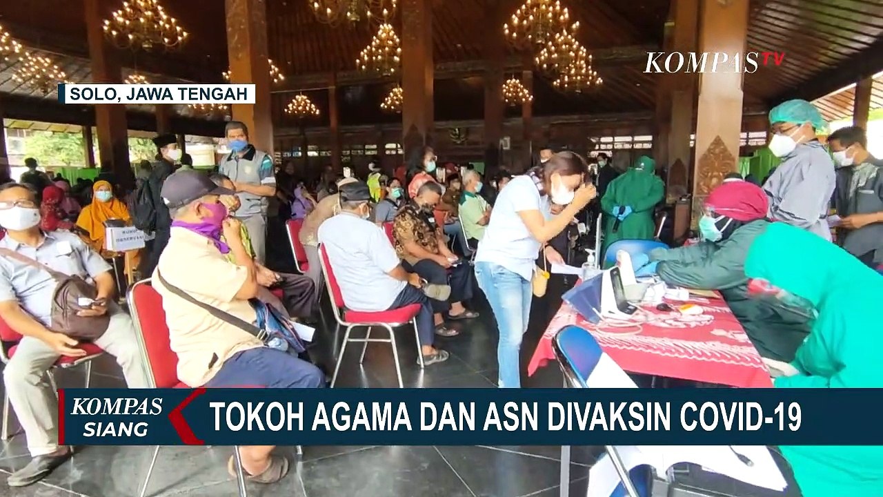 Solo Vaksinasi Corona Tokoh Agama dan ASN