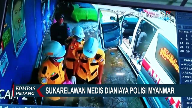 Ngeri! Aksi Polisi Myanmar Aniaya Petugas Medis dan Tembaki Mobil Ambulans Terekam CCTV