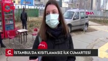 İstanbul'da kısıtlamasız ilk cumartesi: Duraklarda yoğunluk