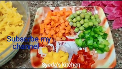 Vegetable pasta with white sauce recipe