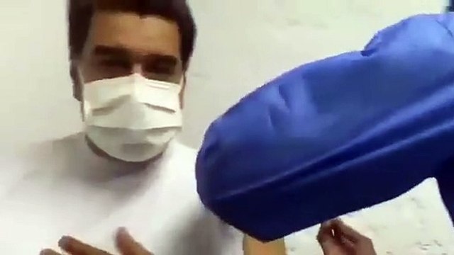 Nicolás Maduro recibe la primera dosis de la vacuna rusa Sputnik V