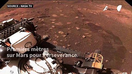 Le rover Perseverance a parcouru ses premiers mètres sur Mars