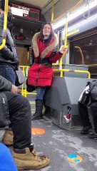 Lady on Bus Goes on Angry Rants About Masks