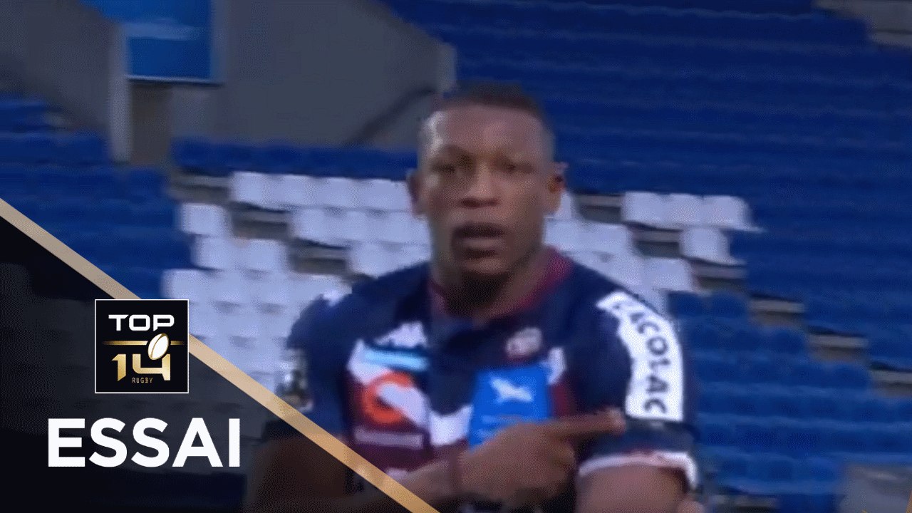 TOP 14 - Essai de Cameron WOKI (UBB) - Bordeaux-Bègles - Pau - J18 - Saison 2020/2021
