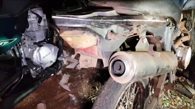 PM apreende adolescente que conduzia moto sem placa e com chassi adulterado no Tarumã
