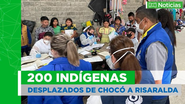 Cerca de 200 indígenas desplazados de Chocó piden ayuda en Risaralda