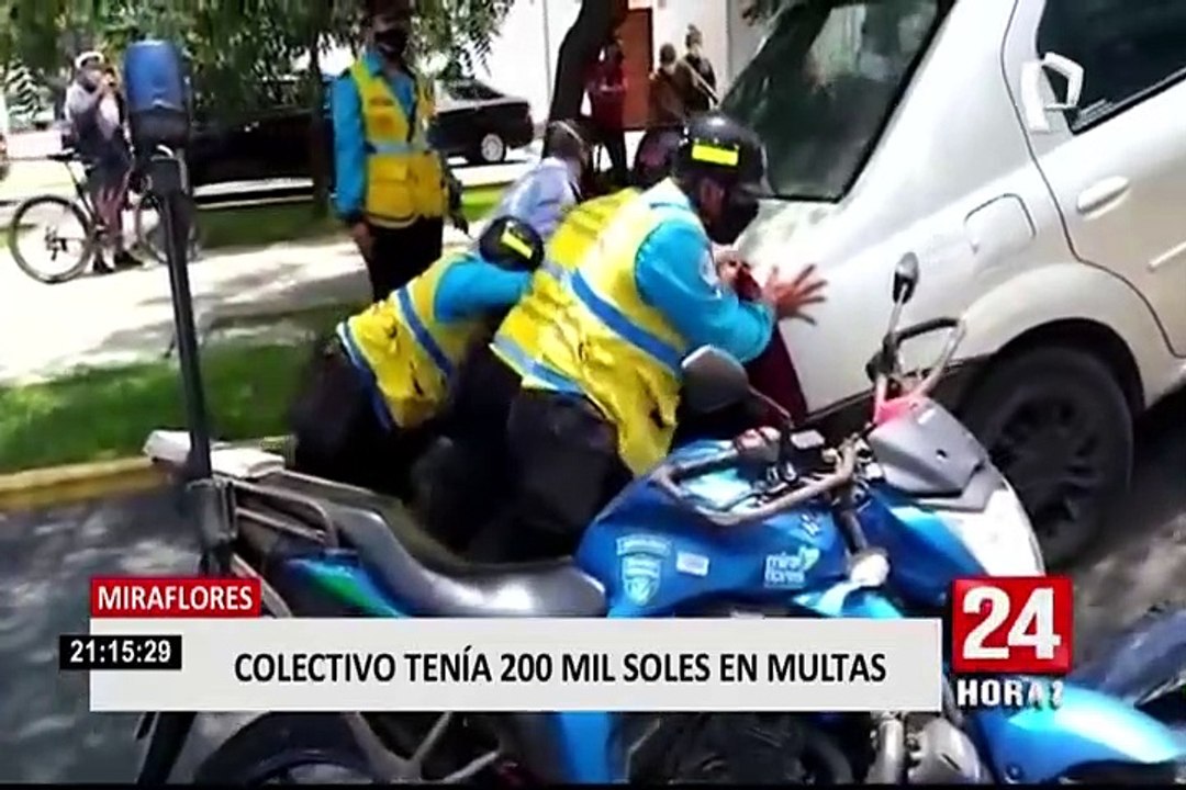 Miraflores: intervienen a colectivo informal que registra S/219 mil soles en multas