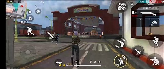 free fire shotgun headshot in training ground