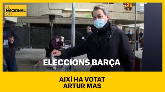 ELECCIONS BARÇA | Així ha votat Artur Mas