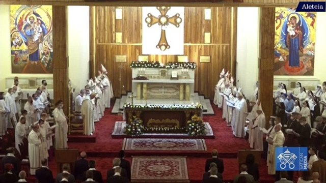 Il Trisaghion durante la prima Messa in Iraq del Papa