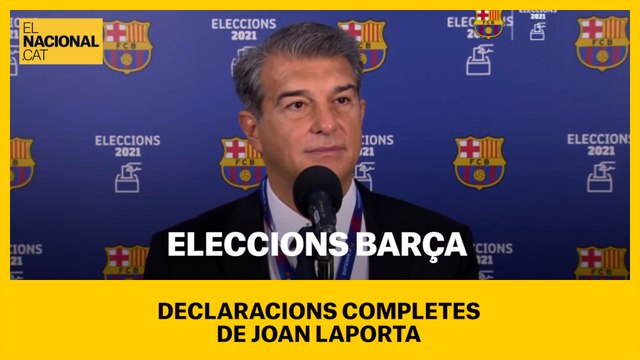 ELECCIONS BARÇA | Joan Laporta: Que sigui una jornada de la democràcia al club