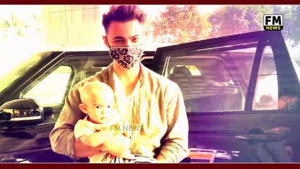 Aayush Sharma with Wife Arpita Khan & Children Spotted At Airport