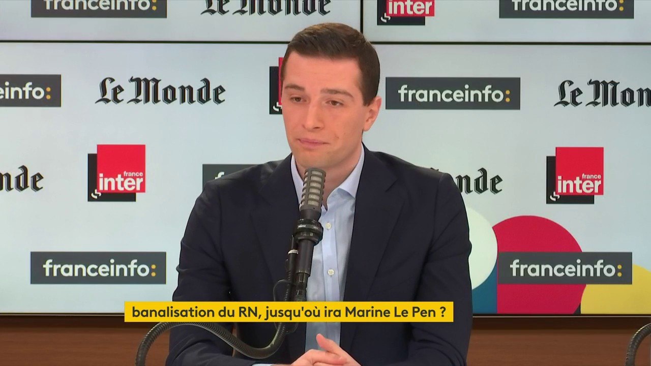 Jordan Bardella : "Le rapport qu'on avait avec l'Union européenne il y a quelques années n'est pas le même que celui d'aujourd'hui : il n'est pas question par exemple de sortir de l'euro"