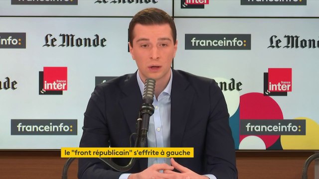 Jordan Bardella : Une partie de la gauche a sombré dans ce qu'on appelle l'islamo-gauchisme […] une autre a un discours républicain sur la laïcité et se reconnaîtra dans le discours que nous avons porté