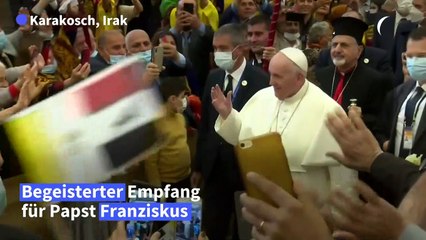 Papst besucht nach IS-Terror renovierte Kirche im Irak