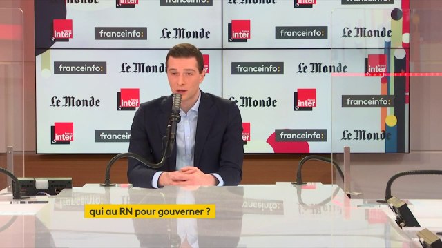 Jordan Bardella : Nous travaillons aujourd'hui avec rigueur et sérieux à la constitution d'un projet pour l'élection présidentielle
