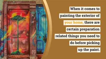 Three things to do before painting your home’s exterior
