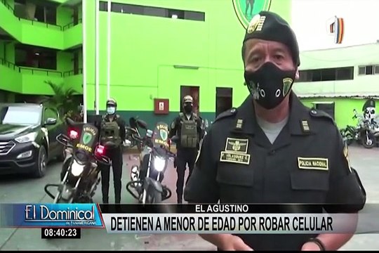 El Agustino: capturan a menor de edad acusado de robar celular a un transeúnte