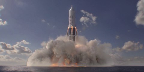 Sea Dragon Rocket underwater lift-off