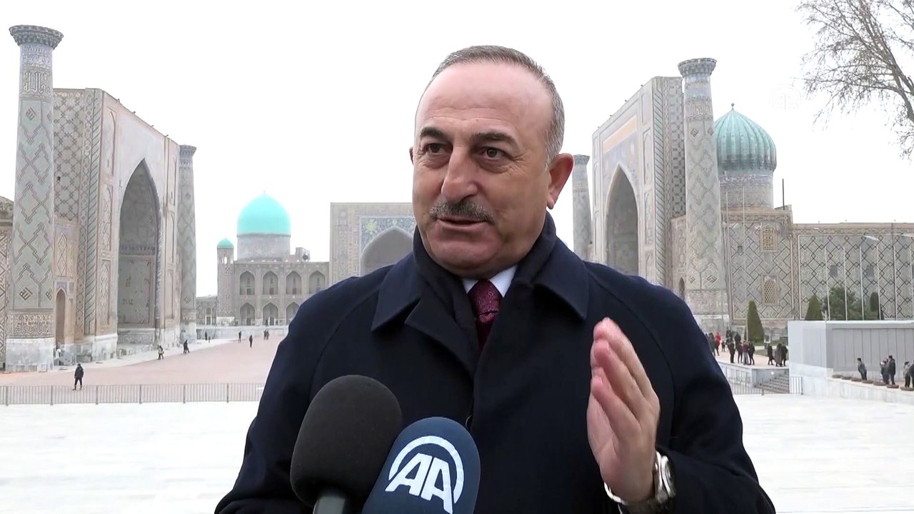 SEMERKAND - Dışişleri Bakanı Çavuşoğlu, Özbekistan'da gazetecilerin sorularını yanıtladı (2)