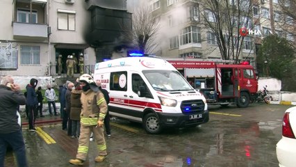 Güngören’de bir dairede yangın çıktı, mahsur kalan 1 kişi kurtarıldı