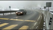 DÜZCE - Bolu Dağı'nda kar yağışı etkisini artırdı