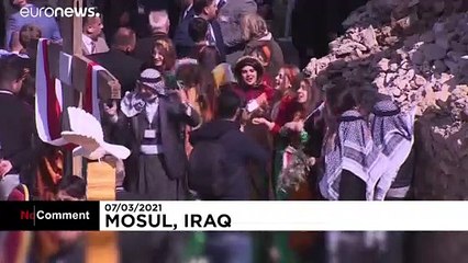 Moszulba is ellátogatott Ferenc pápa