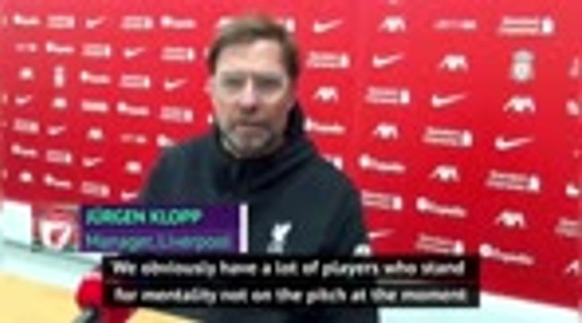 Klopp admits Liverpool's mentality is not what it was