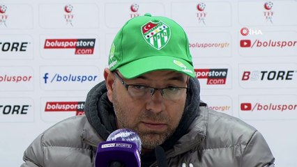 Boluspor - Bursaspor maçının ardından