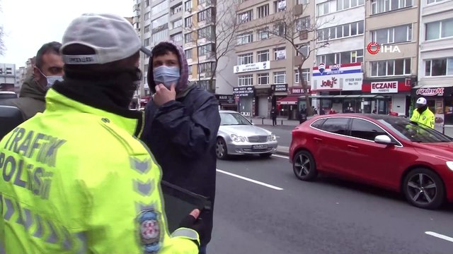 Kısıtlamayı ihlal eden motosikletli şahıs cezadan kaçamadı